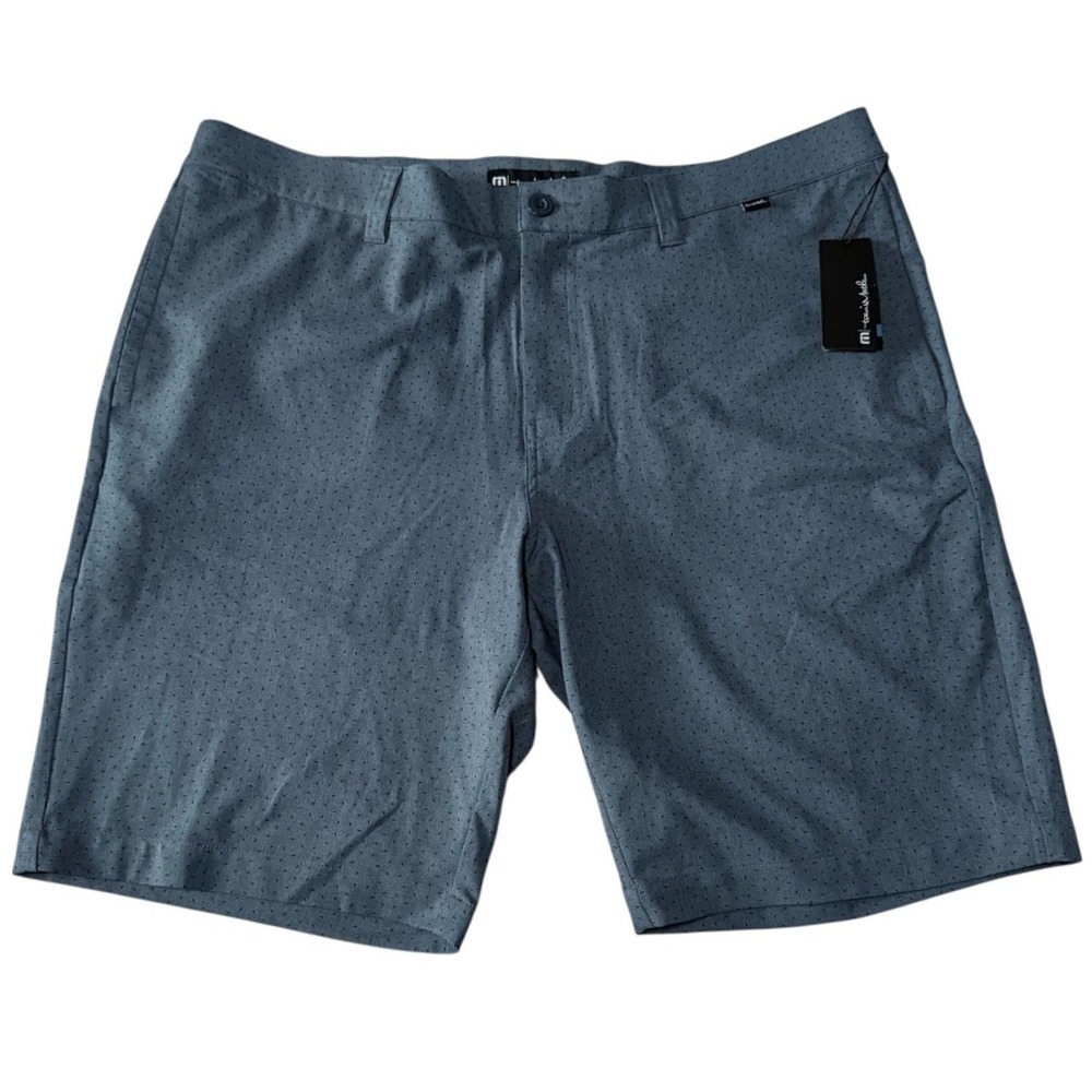 Travis Mathew Mens 40 Waist Blue Golf Shorts No Map Needed Blue